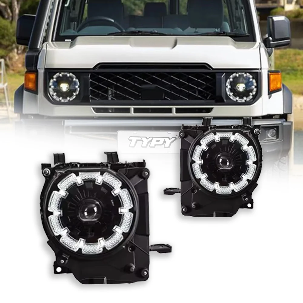 New LED Headlight Upgrade Modified Full Head Lamp For Toyota Land Cruiser LC76 2024 Turn Signals Daytime Running Lights
New LED Headlight Upgrade Modified Full Head Lamp For Toyota Land Cruiser LC76 2024 Turn Signals Daytime Running Lights