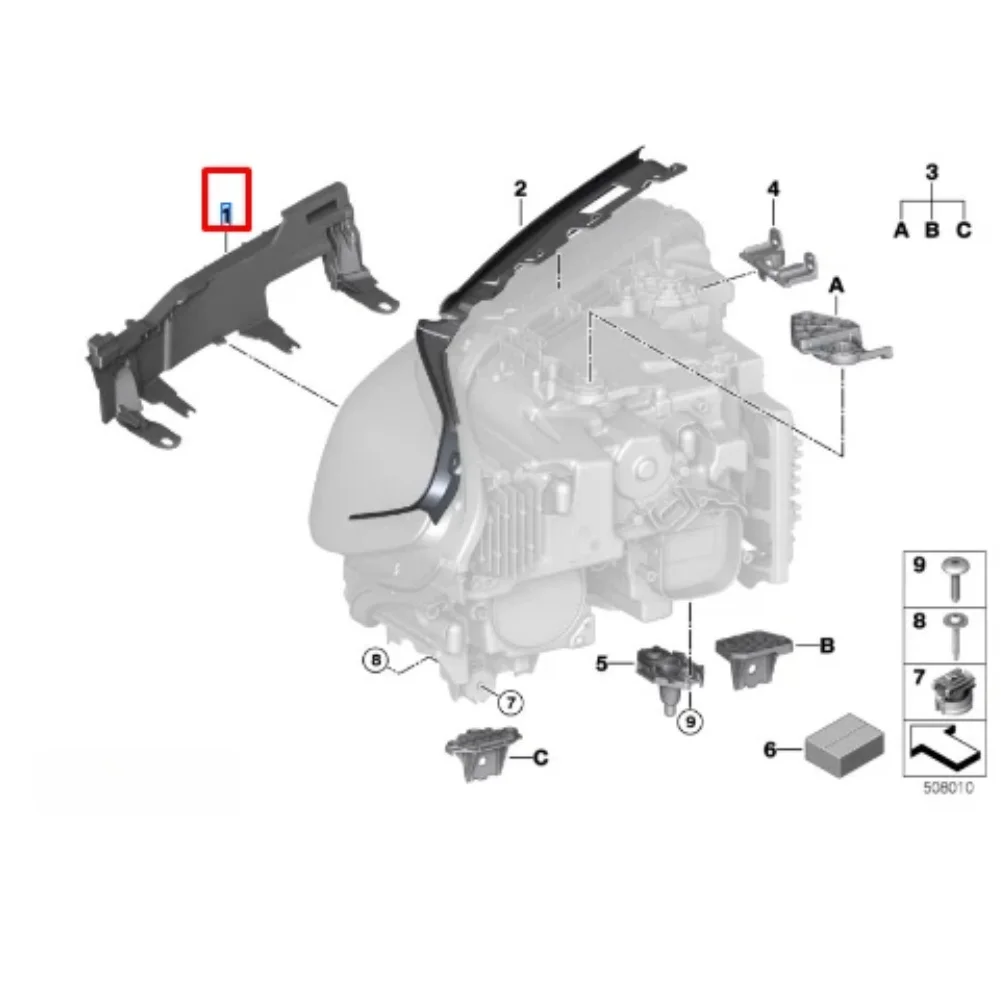 For BMW G30 For BMW G38 Headlight Bracket Car Repair Auto Body Shop ABS Plastic OEM 63119879643 Quick Installation
For BMW G30 For BMW G38 Headlight Bracket Car Repair Auto Body Shop ABS Plastic OEM 63119879643 Quick Installation