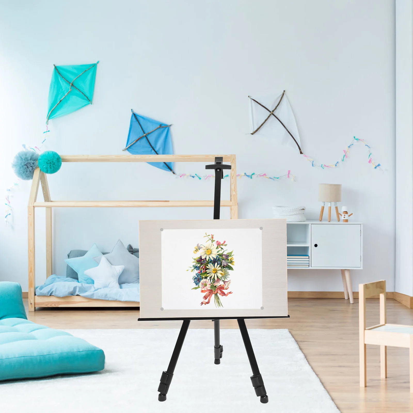 Folding Easel Adjustable Stand Painting Supply School Display Whiteboard for Sign Easels
Folding Easel Adjustable Stand Painting Supply School Display Whiteboard for Sign Easels