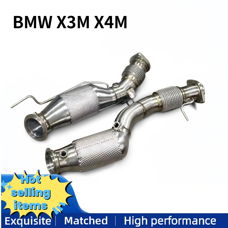 Exhaust System High Flow Performance Downpipe for BMW X3M X4M Car Accessories With Catalytic Converter
Exhaust System High Flow Performance Downpipe for BMW X3M X4M Car Accessories With Catalytic Converter 