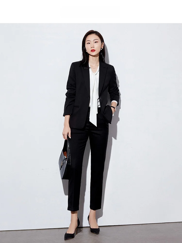 Fashionable Professional Women's Suit Set Commute Workwear Elegant Goddess Style High-End Autumn Work Uniform Two-Piece Set
Fashionable Professional Women's Suit Set Commute Workwear Elegant Goddess Style High-End Autumn Work Uniform Two-Piece Set