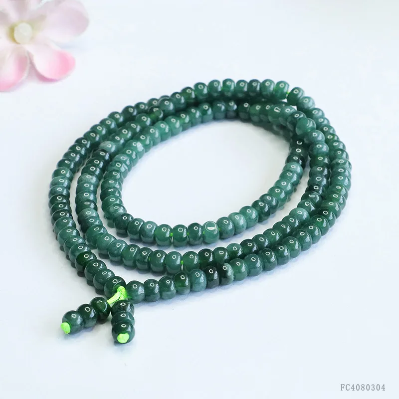 Natural Blue Water Jade Abacus Bead Sweater Necklace Wealth Gemstone Protection Jewelry
Natural Blue Water Jade Abacus Bead Sweater Necklace Wealth Gemstone Protection Jewelry