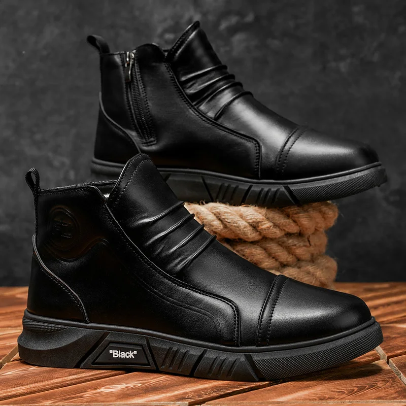 Men's fashion cotton winter casual anti slip hight top wear-resistant thick soled outdoor shoesplush thicken comfort cotton shoe
Men's fashion cotton winter casual anti slip hight top wear-resistant thick soled outdoor shoesplush thicken comfort cotton shoe