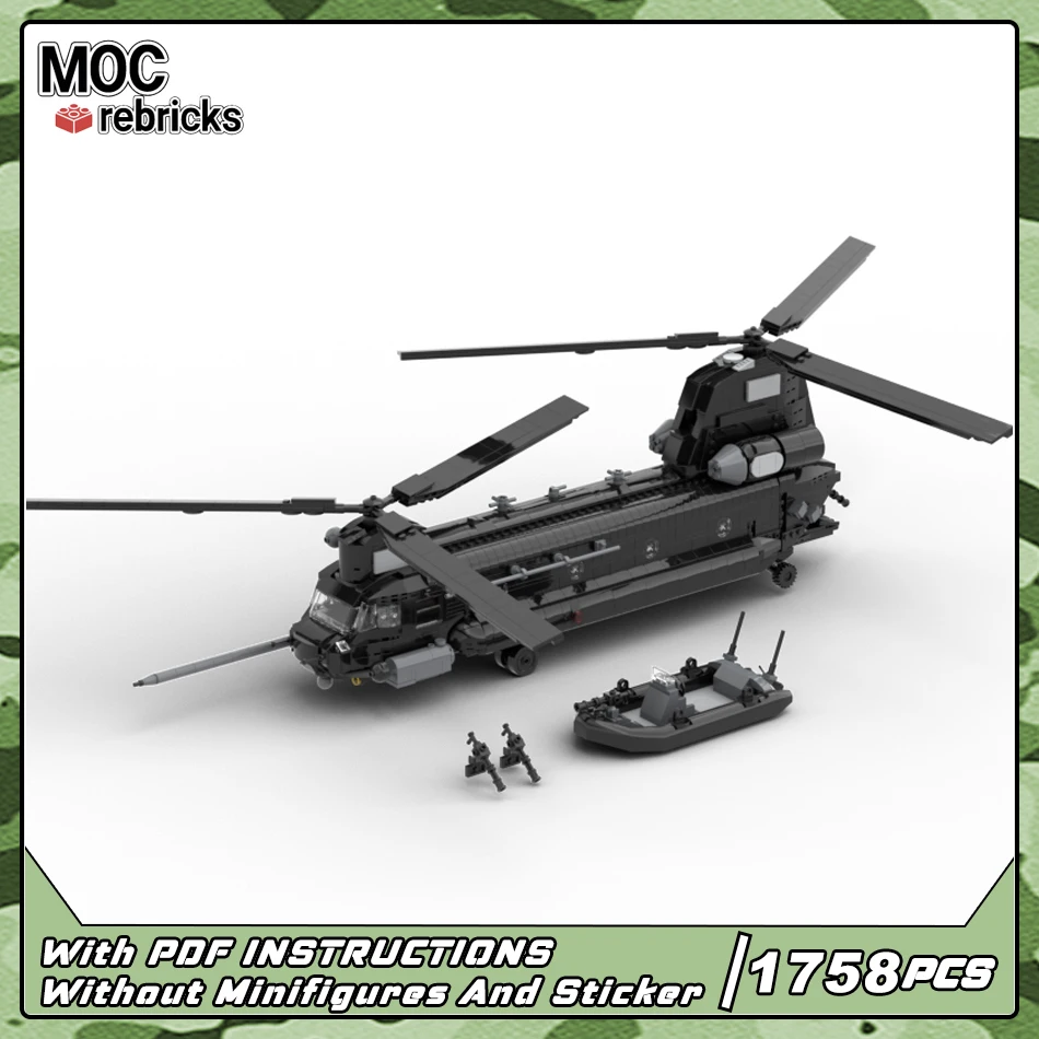 MOC Военная серия MiniBoeing MH-47 G Набор деталей для оружия специального назначения DIY Строительный блок Модель Кирпичи для пожилых людей Игрушки Детские подарки
MOC Военная серия MiniBoeing MH-47 G Набор деталей для оружия специального назначения DIY Строительный блок Модель Кирпичи для пожилых людей Игрушки Детские подарки