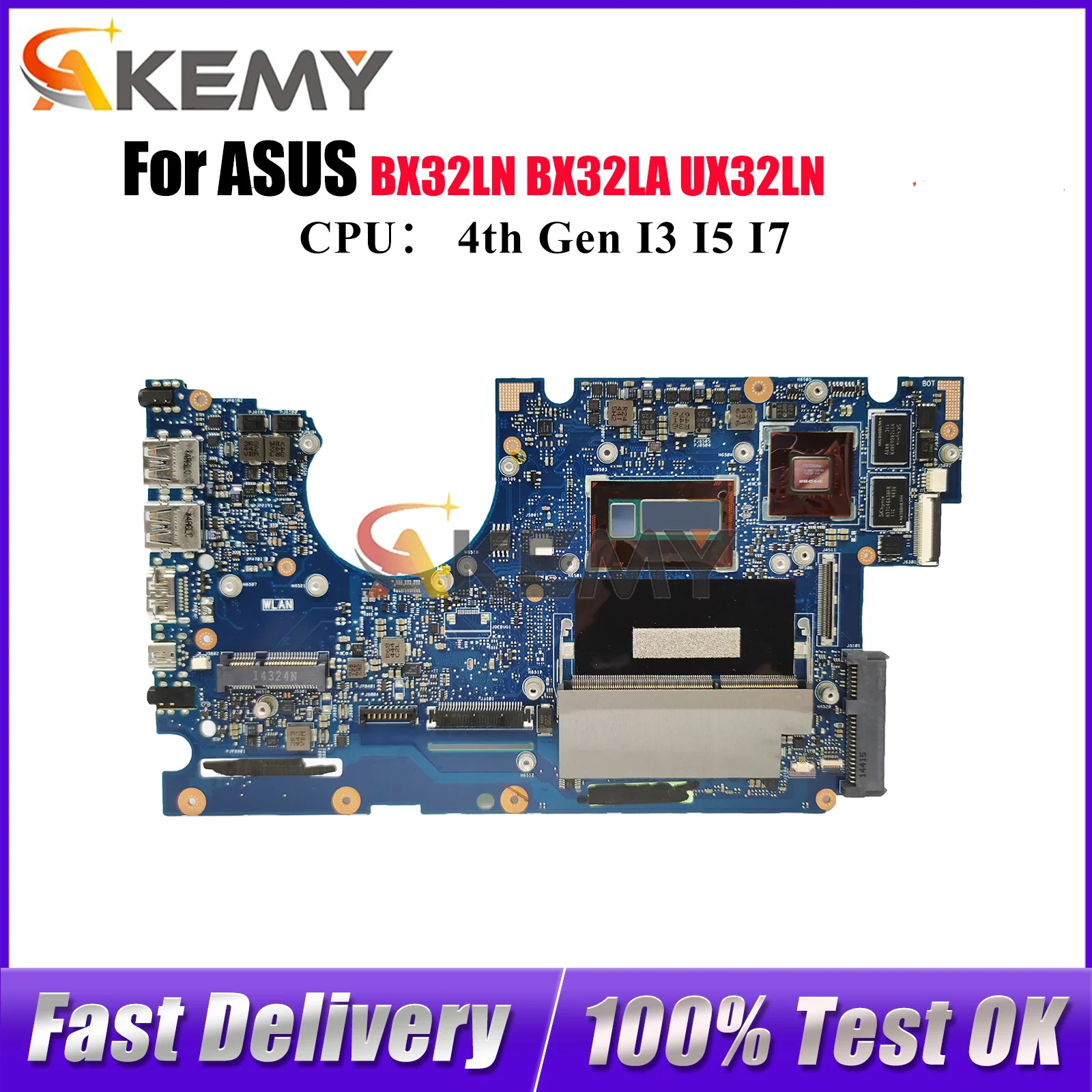UX32LN Laptop Motherboard For ASUS ZenBook UX32L BX32LA UX32LN BX32LN Notebook Mainboard W/ I3 I5 I7 CPU 100% tests OK fast ship
UX32LN Laptop Motherboard For ASUS ZenBook UX32L BX32LA UX32LN BX32LN Notebook Mainboard W/ I3 I5 I7 CPU 100% tests OK fast ship