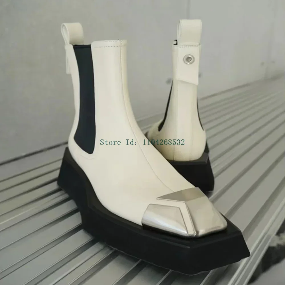 Thick Heel Patchwork Ankle Boots Sexy Square Toe Mixed Colors Slip On New Arrivals Fashion Women Modern Boots
Thick Heel Patchwork Ankle Boots Sexy Square Toe Mixed Colors Slip On New Arrivals Fashion Women Modern Boots