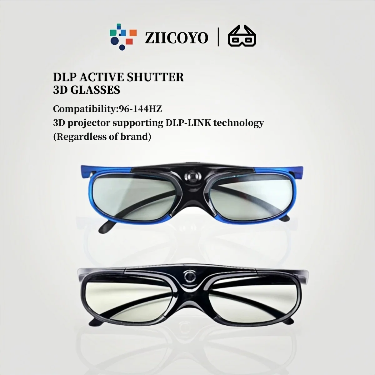 DLP-LINK Active Shutter 3D Glasses,Compatible with 96-144HZ, 3D projectors supporting DLP-LINK technology (regardless of brand)
DLP-LINK Active Shutter 3D Glasses,Compatible with 96-144HZ, 3D projectors supporting DLP-LINK technology (regardless of brand)