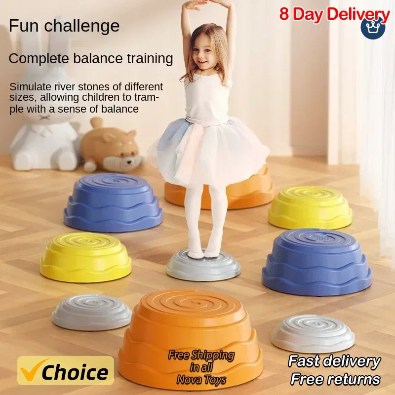 Six Children Cross The River Stone Sense System Training Equipment Kindergarten Early Education Training Balance Treadle Toys 
Six Children Cross The River Stone Sense System Training Equipment Kindergarten Early Education Training Balance Treadle Toys
