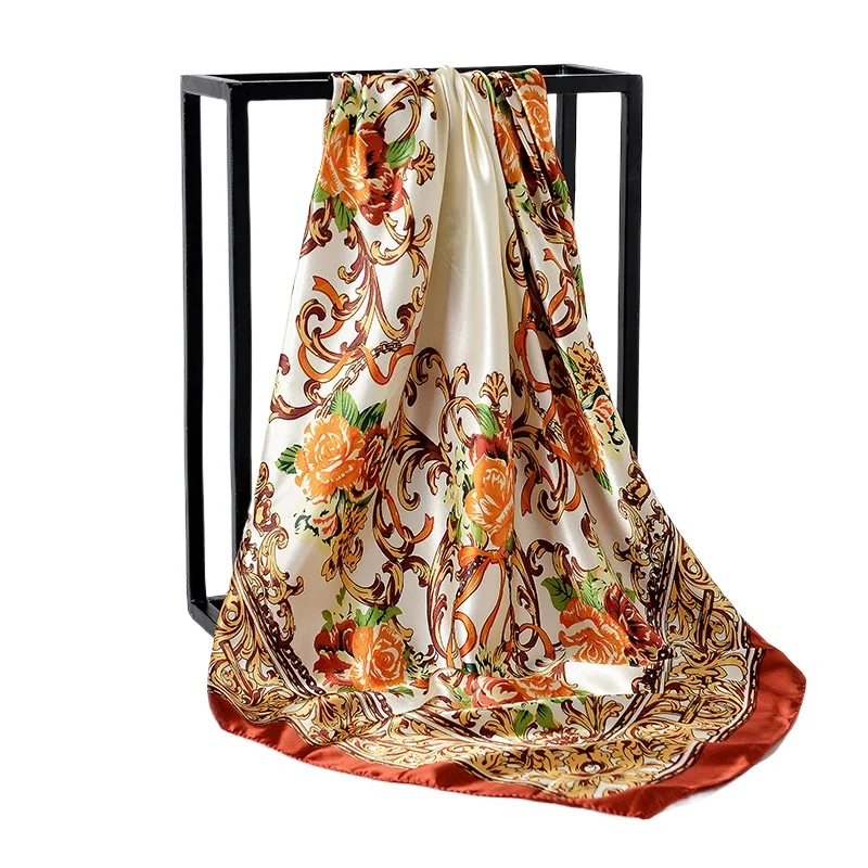 90cm*90cm Japanese and South Korean Wind Rose Flowers Muslim Women Silk Scarf Large Square Scarf hijab
90cm*90cm Japanese and South Korean Wind Rose Flowers Muslim Women Silk Scarf Large Square Scarf hijab