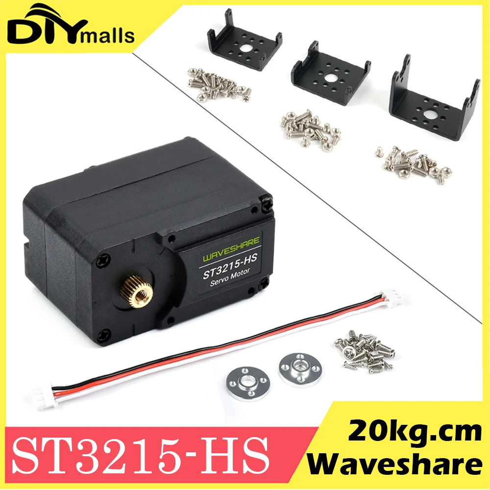 Waveshare ST3215-HS 20kg.cm Bus Servo Motor 106PRM High Speed Large Torque With 360 Degrees High Precision Magnetic Encoder
Waveshare ST3215-HS 20kg.cm Bus Servo Motor 106PRM High Speed Large Torque With 360 Degrees High Precision Magnetic Encoder