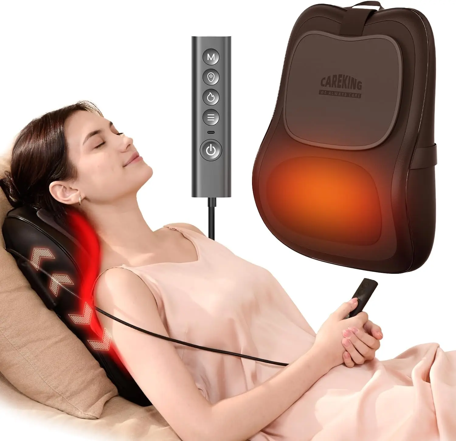 3D Shiatsu Back Massager with Heat, Pain Relief for Neck Shoulder Lower Back, Home Office Car Use, Gifts for Women Men Mom Husband
3D Shiatsu Back Massager with Heat, Pain Relief for Neck Shoulder Lower Back, Home Office Car Use, Gifts for Women Men Mom Husband