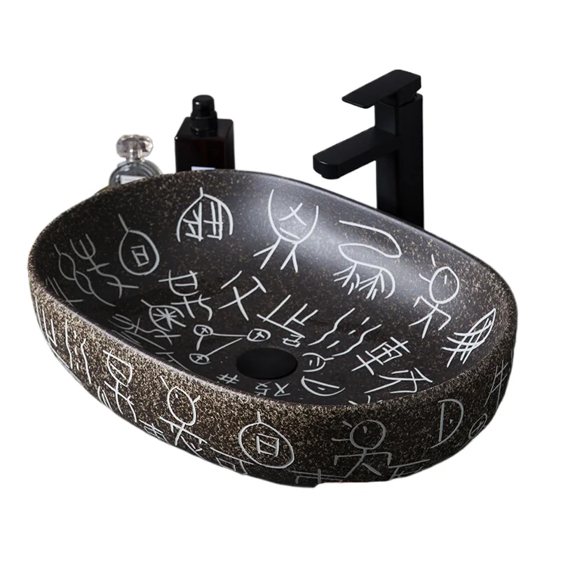 Retro stage basin large size ceramic wash basin creative Chinese art antique wash basin
Retro stage basin large size ceramic wash basin creative Chinese art antique wash basin