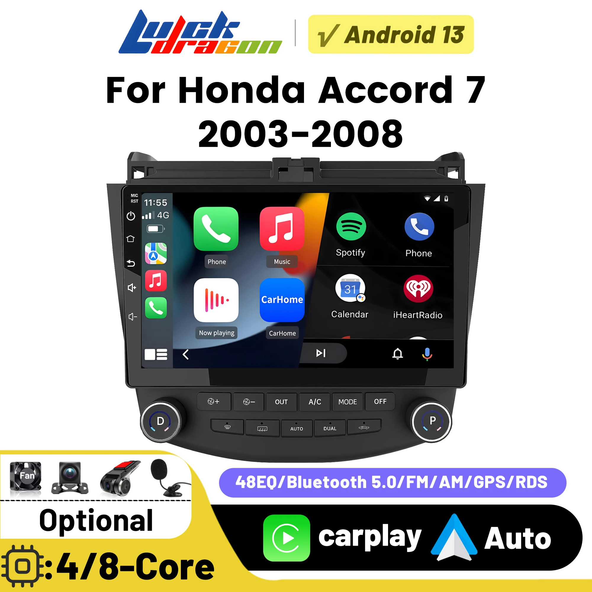 2din Android 14 Car Bluetooth Radio FM GPS Navi Carplay Multimedia Stereo Player For Honda ACCORD 7 2003-2007 Headunit 10.1 Inch
2din Android 14 Car Bluetooth Radio FM GPS Navi Carplay Multimedia Stereo Player For Honda ACCORD 7 2003-2007 Headunit 10.1 Inch
