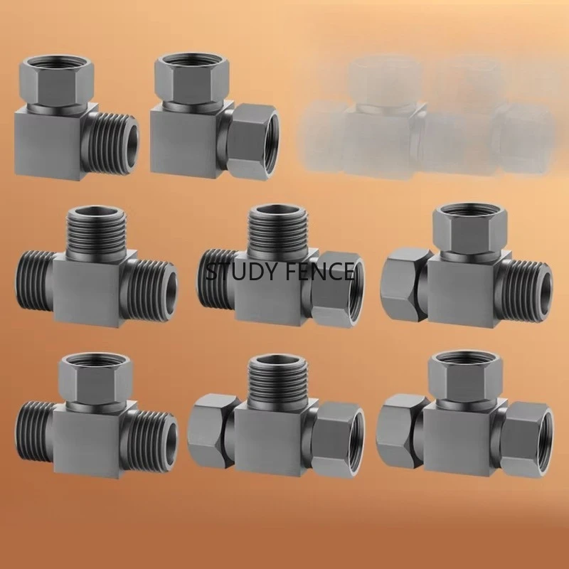1pc Grey Faucet Angle Valve, Two Way/three-way Flexible Connector, Household Hardware Accessories, Kitchen Faucet Pipe Joint
1pc Grey Faucet Angle Valve, Two Way/three-way Flexible Connector, Household Hardware Accessories, Kitchen Faucet Pipe Joint