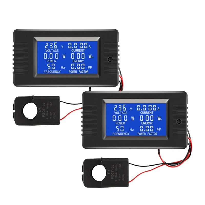 ABUI-2Pcs AC Voltage Current Power Panel Meter LCD Digital Display Ammeter Multimeter With Split Core Current Transformer
ABUI-2Pcs AC Voltage Current Power Panel Meter LCD Digital Display Ammeter Multimeter With Split Core Current Transformer