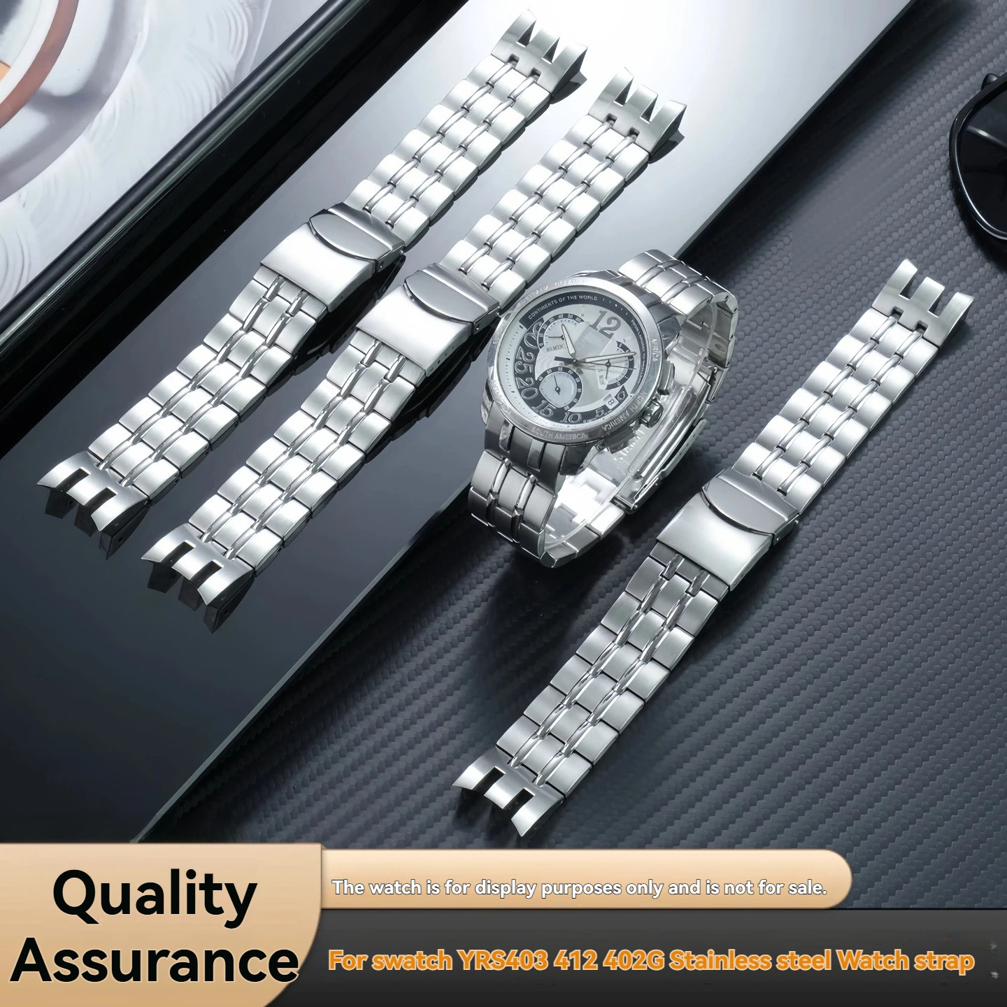 Мужской ремешок для часов Swatch YRS403 412 402G из нержавеющей стали, водонепроницаемая металлическая цепочка для часов, 21 мм, изогнутый браслет для мужчин
Мужской ремешок для часов Swatch YRS403 412 402G из нержавеющей стали, водонепроницаемая металлическая цепочка для часов, 21 мм, изогнутый браслет для мужчин