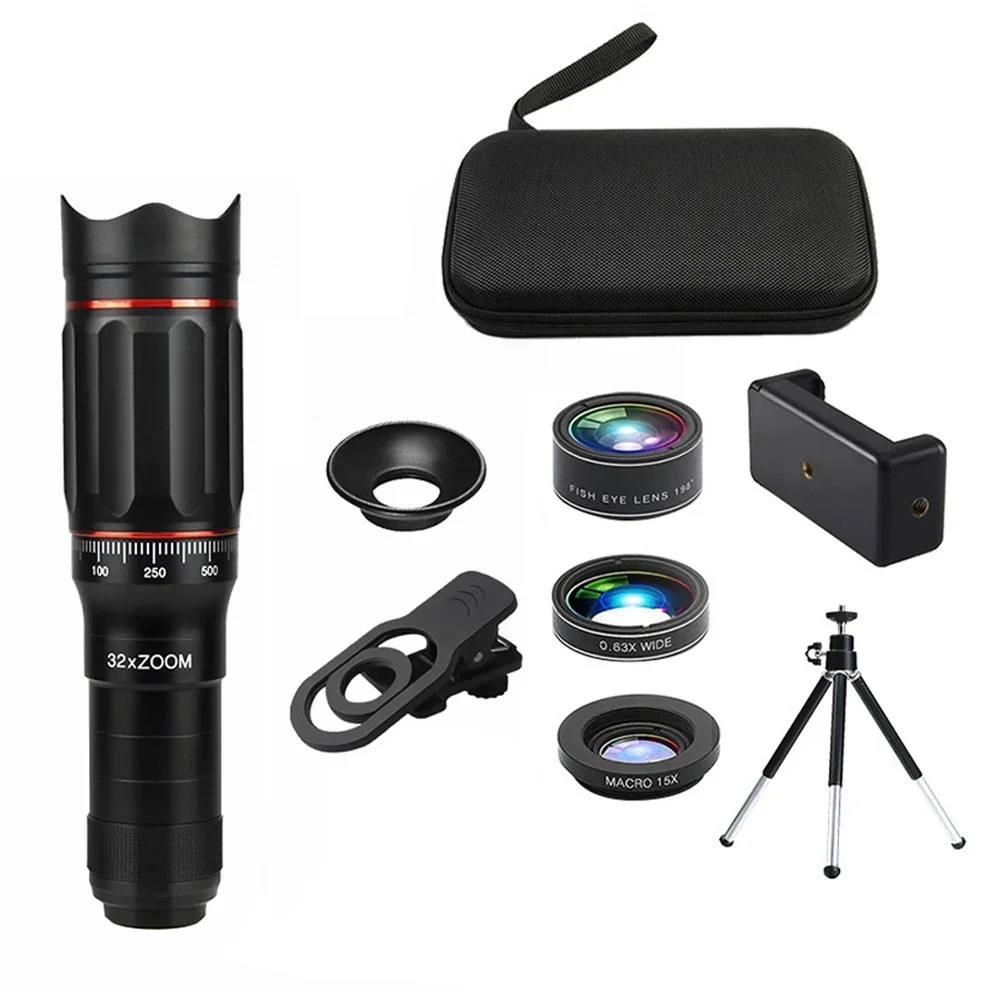 FMC Coating 32X Telephoto Lens 18 Mm Eyepiece 32 Mm Objective Lens 32x Optical Zoom 3 1000 M Photography Range
FMC Coating 32X Telephoto Lens 18 Mm Eyepiece 32 Mm Objective Lens 32x Optical Zoom 3 1000 M Photography Range