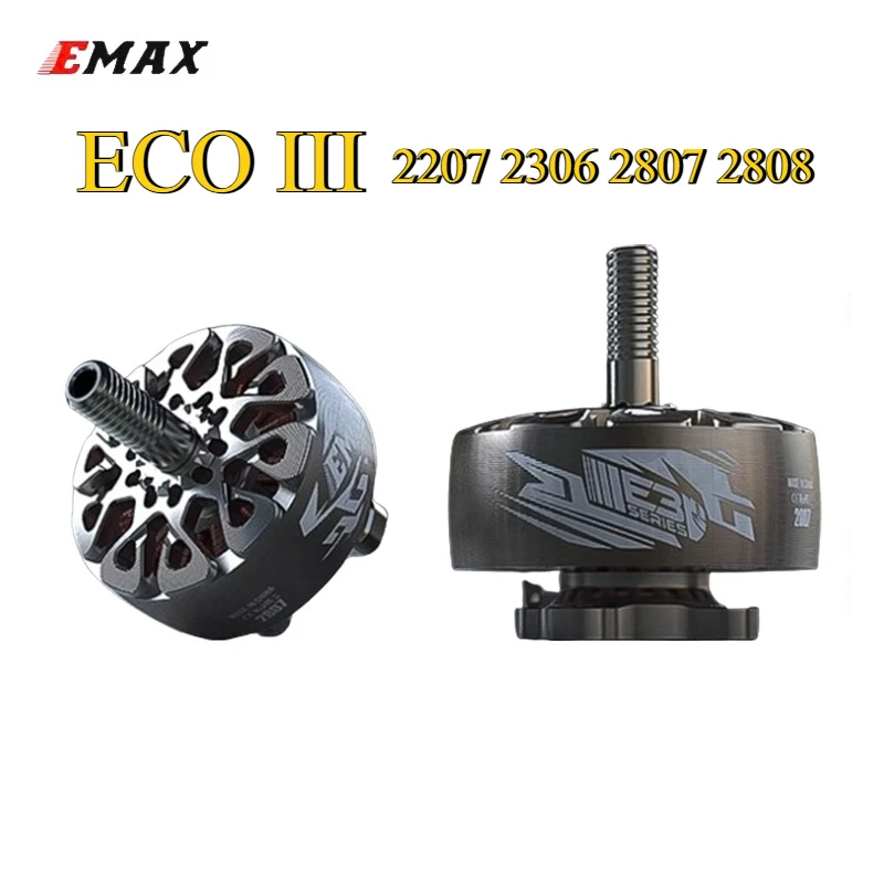 EMAX ECO III 3-6S 2207 2306 2807 2808 Brushless Motor for RC Models Multicopter FPV DIY Racing Parts
EMAX ECO III 3-6S 2207 2306 2807 2808 Brushless Motor for RC Models Multicopter FPV DIY Racing Parts