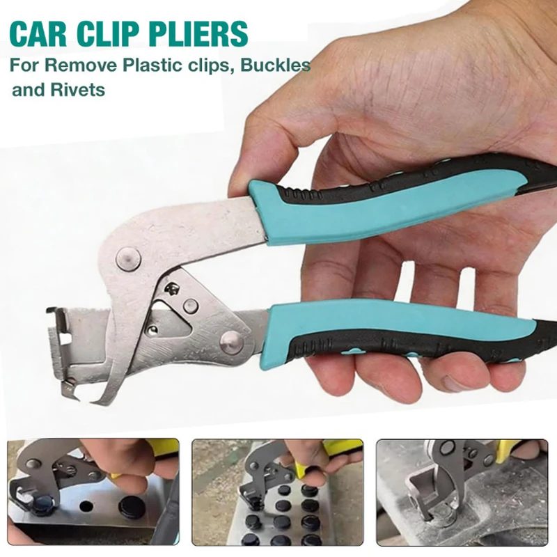 Car Clip Pliers Auto Panel Removal Tool With Rubber Fastener Rivet Tools, Professional Auto Repair Kit For Plastic/Nut Removal
Car Clip Pliers Auto Panel Removal Tool With Rubber Fastener Rivet Tools, Professional Auto Repair Kit For Plastic/Nut Removal