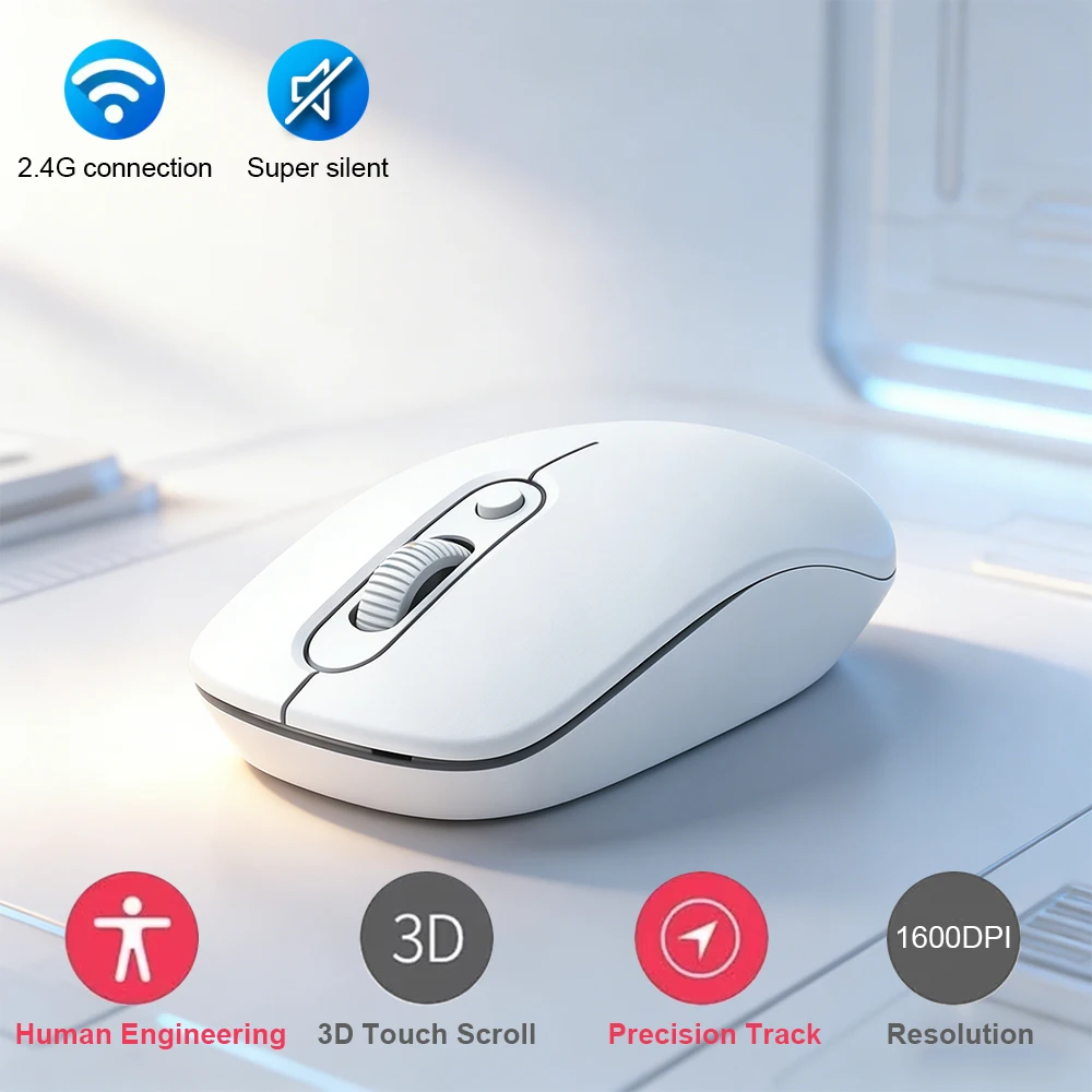 2025 New Rechargeable 2.4G Wireless Mouse Silent WIRELESS COMPUTER Mice Ergonomic Gamer Office Mouse For Computer Laptop Macbook
2025 New Rechargeable 2.4G Wireless Mouse Silent WIRELESS COMPUTER Mice Ergonomic Gamer Office Mouse For Computer Laptop Macbook