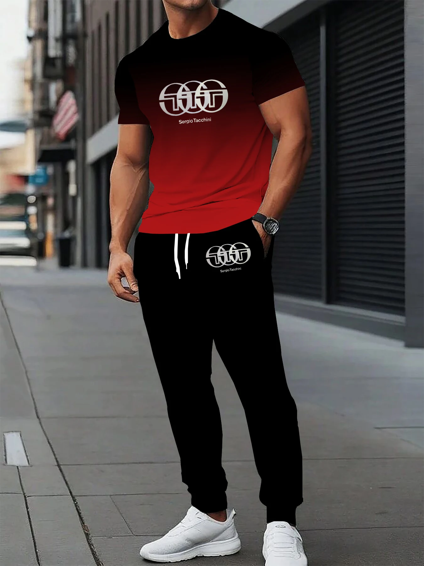 Men's casual short sleeved long pants set with round neck design slightly elastic fabric and pockets summer style casual attire
Men's casual short sleeved long pants set with round neck design slightly elastic fabric and pockets summer style casual attire