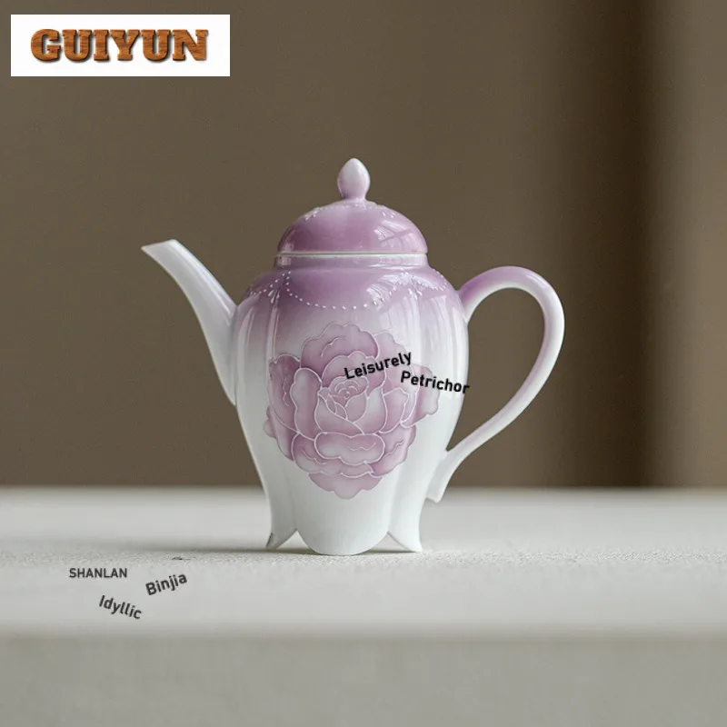 150 мл градиентный фиолетовый ручная роспись чайник с розой традиционный чайник для заварки чая чайник с ситечком коллекция посуды
150 мл градиентный фиолетовый ручная роспись чайник с розой традиционный чайник для заварки чая чайник с ситечком коллекция посуды