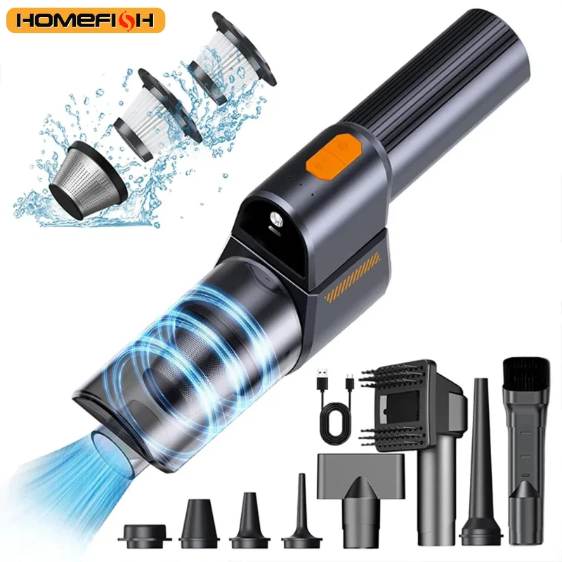 18000PA High Power Handheld Car Vacuum Cleaner Cordless with LED Light 8 in 1 Portable Vacuum 3 Speeds 180°Foldable 2H Fast Char
18000PA High Power Handheld Car Vacuum Cleaner Cordless with LED Light 8 in 1 Portable Vacuum 3 Speeds 180°Foldable 2H Fast Char