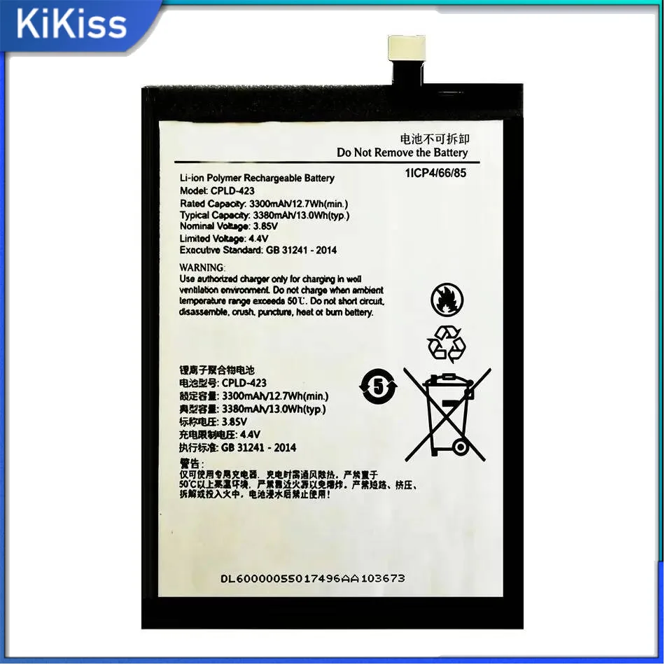 Mobile Phone Battery Long-Lasting 3300Mah Cpld-423 For Coolpad C3701A T-Mobile Revvl Plus
Mobile Phone Battery Long-Lasting 3300Mah Cpld-423 For Coolpad C3701A T-Mobile Revvl Plus