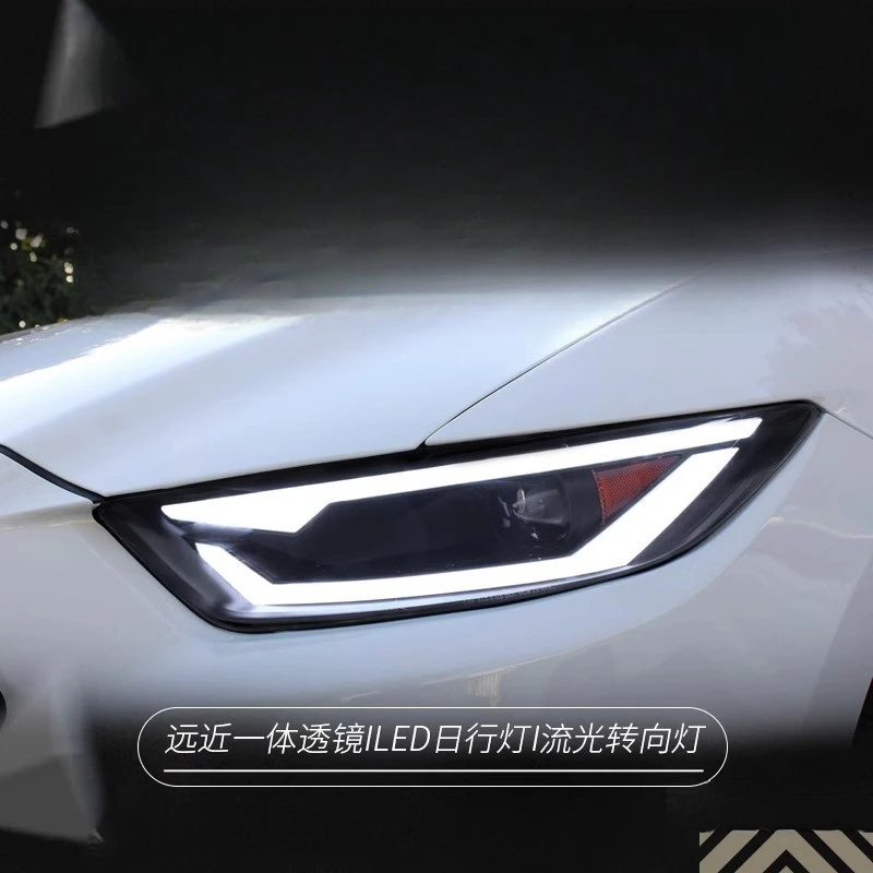 Фара в сборе для Ford Mustang 2015-2017, модифицированная, со светодиодными ДХО и динамическими поворотниками
Фара в сборе для Ford Mustang 2015-2017, модифицированная, со светодиодными ДХО и динамическими поворотниками