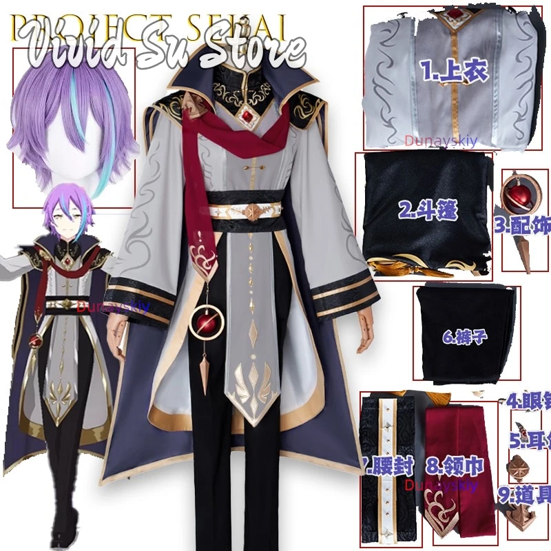 BProject Sekai Косплей Kamishiro Rui Game Косплейコス Rosen Black Knight Coatume Party Suit Парик Женщины Мужчины Хэллоуин Cos Униформа 
BProject Sekai Косплей Kamishiro Rui Game Косплейコス Rosen Black Knight Coatume Party Suit Парик Женщины Мужчины Хэллоуин Cos Униформа