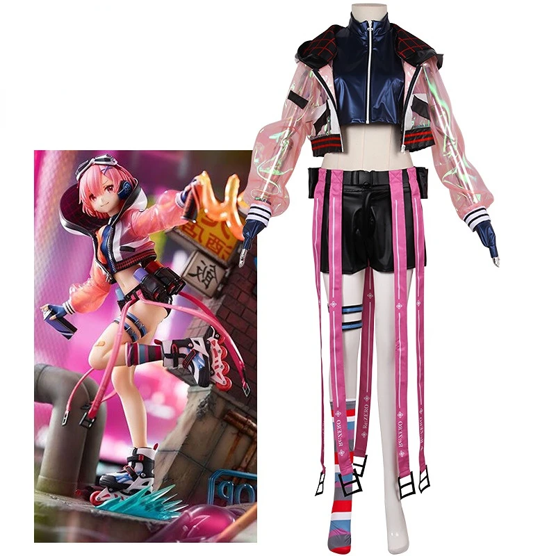 Anime Re Life In A Different World From Zero Cosplay Ram Costume Neon City Jacket Shorts Full Set Unisex Halloween Outfit
Anime Re Life In A Different World From Zero Cosplay Ram Costume Neon City Jacket Shorts Full Set Unisex Halloween Outfit