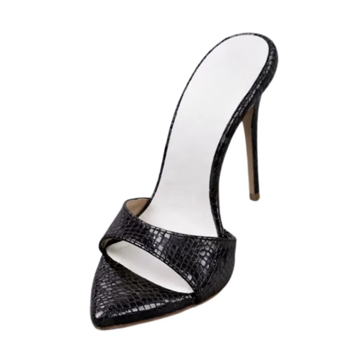 Arden Furtado Summer Snake pattern Peep toe Slippers Pointed toe pull-on Super high heel Sexy Word slippers Outdoor wear Mules
Arden Furtado Summer Snake pattern Peep toe Slippers Pointed toe pull-on Super high heel Sexy Word slippers Outdoor wear Mules
