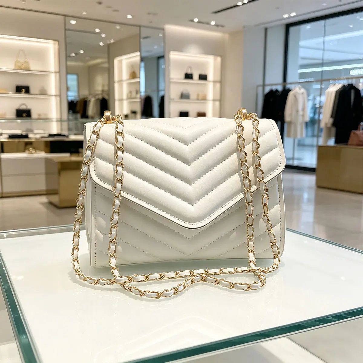 Light Luxury Fashion V-shaped Argyle Quilted Chain Small Square Bag Magnetic Buckle Crossbody Bag Shoulder Bag Commuting Party
Light Luxury Fashion V-shaped Argyle Quilted Chain Small Square Bag Magnetic Buckle Crossbody Bag Shoulder Bag Commuting Party