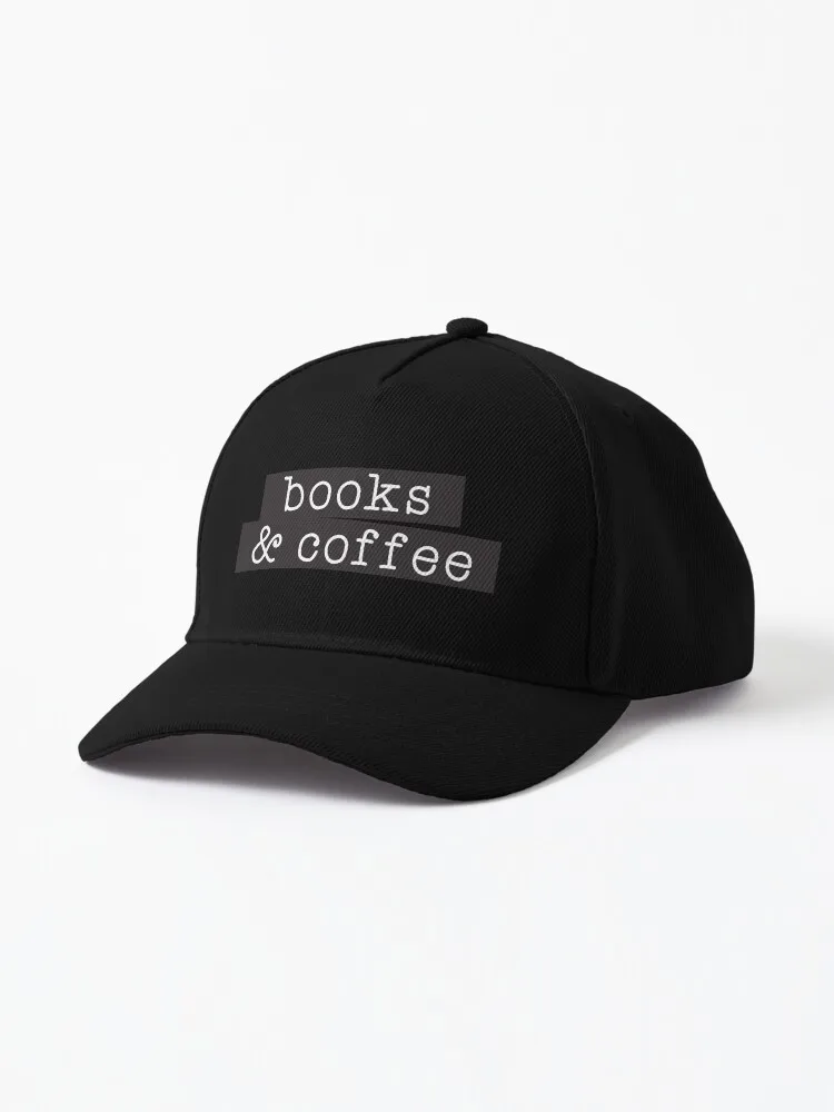 Books & Coffee - Cool Minimalist Black And White Books Lover Typewriter Retro Typography. Cap
Books & Coffee - Cool Minimalist Black And White Books Lover Typewriter Retro Typography. Cap