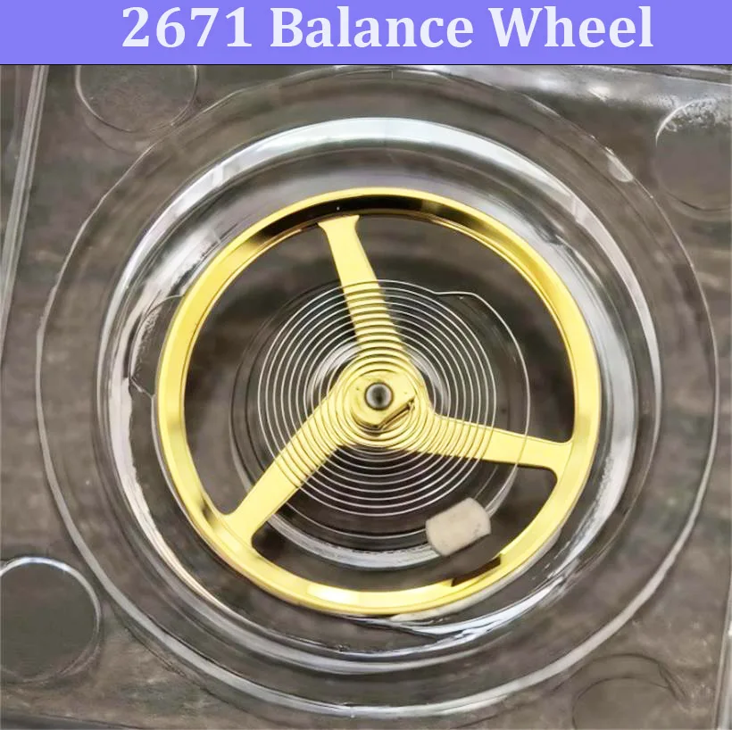 Suitable For Domestic 2671 Mechanical Movement Full Swing Balance Wheel (Including Hairspring) 2671 Movement Watch Accessories
Suitable For Domestic 2671 Mechanical Movement Full Swing Balance Wheel (Including Hairspring) 2671 Movement Watch Accessories