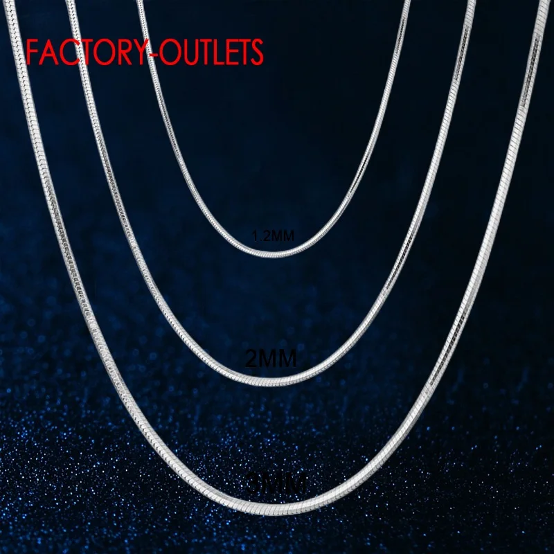 Factory Outlet Genuine 925 Sterling Silver Necklace Chain For Women Super Gorgeous Fashion Jewelry Accessory High Quality
Factory Outlet Genuine 925 Sterling Silver Necklace Chain For Women Super Gorgeous Fashion Jewelry Accessory High Quality