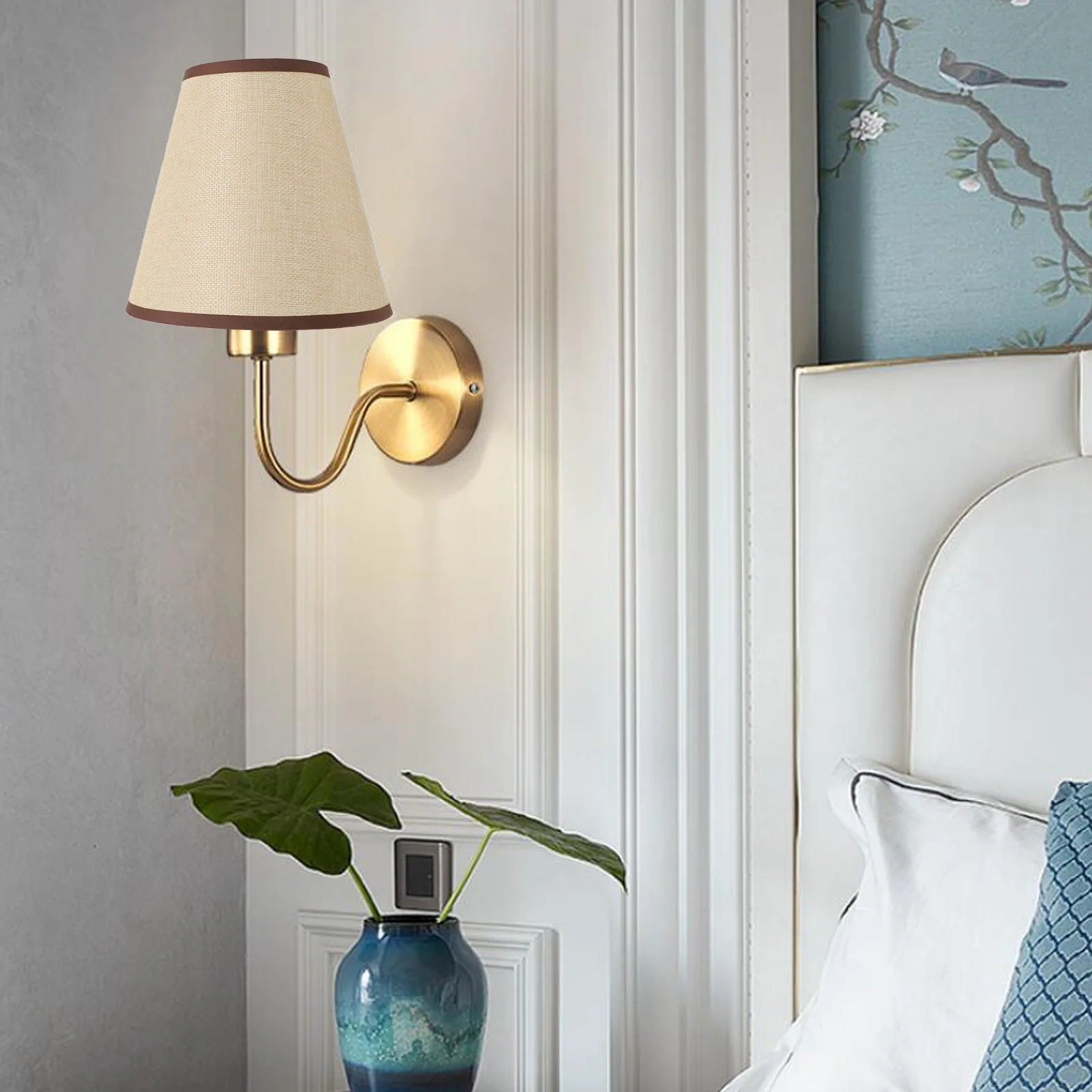 ZK40 Linen Wall Lamp Modern Decorative Indoor Light for Bedroom Bedside Living Room Hallway Corridor 110‑220V
ZK40 Linen Wall Lamp Modern Decorative Indoor Light for Bedroom Bedside Living Room Hallway Corridor 110‑220V