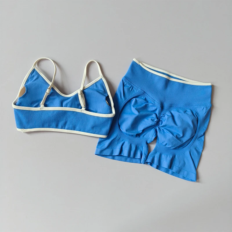 Color Block Yoga Suit Seamless with Chest Pad Tight Sports Bras Outside Wear Running Exercise Fitness Yoga High Waist Shorts Set
Color Block Yoga Suit Seamless with Chest Pad Tight Sports Bras Outside Wear Running Exercise Fitness Yoga High Waist Shorts Set