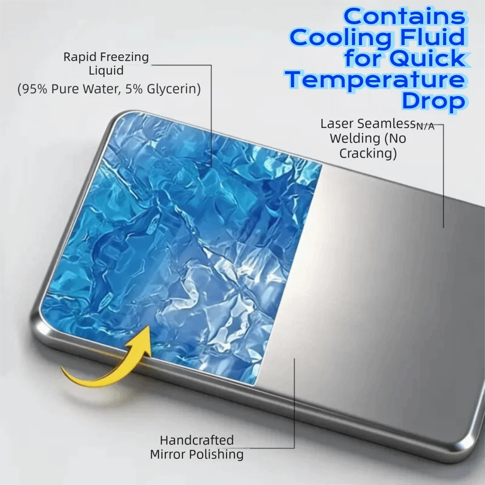 Durable Reusable Stainless Steel Ice Packs Rectangular Quick Freeze Food Cooling Plate Long-lasting Lunch Box Cooling Pack Drink
Durable Reusable Stainless Steel Ice Packs Rectangular Quick Freeze Food Cooling Plate Long-lasting Lunch Box Cooling Pack Drink