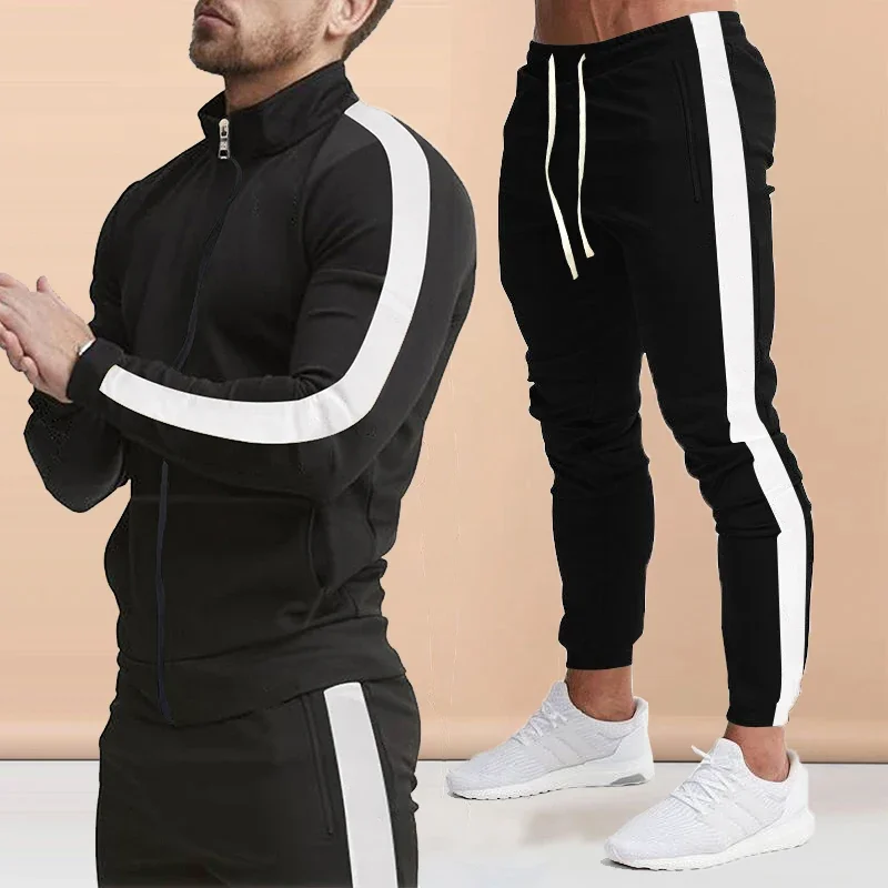 Europe and the United States Sprg and Autumn Outdoor New Leisure Men's Sports Suit Color Contrast Outdoor Men's 2 Pieces
Europe and the United States Sprg and Autumn Outdoor New Leisure Men's Sports Suit Color Contrast Outdoor Men's 2 Pieces