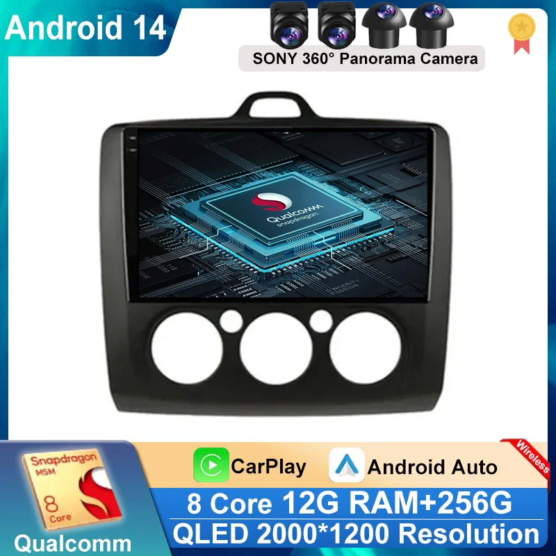 Авторадио Android 14 Carplay для Ford Focus Exi MT AT 2004-2011 navigazione GPS lettore мультимедиа WiFi + 4G стерео авто DSP
Авторадио Android 14 Carplay для Ford Focus Exi MT AT 2004-2011 navigazione GPS lettore мультимедиа WiFi + 4G стерео авто DSP