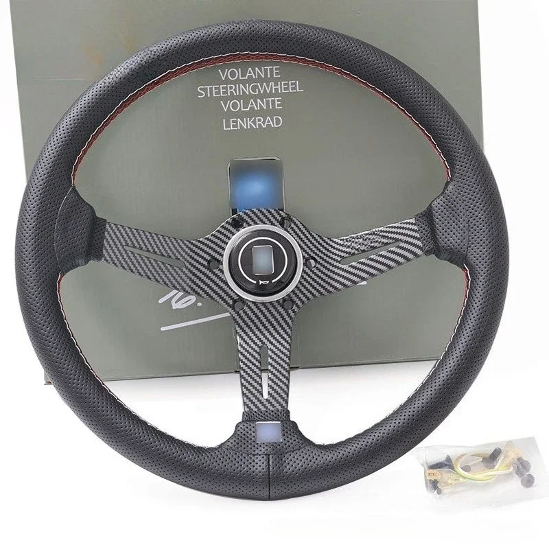 Car JDM Universal 14 Inch 350MM Concave Water Transfer Printing Carbon Fiber Sports Racing Steering Wheel Volante
Car JDM Universal 14 Inch 350MM Concave Water Transfer Printing Carbon Fiber Sports Racing Steering Wheel Volante