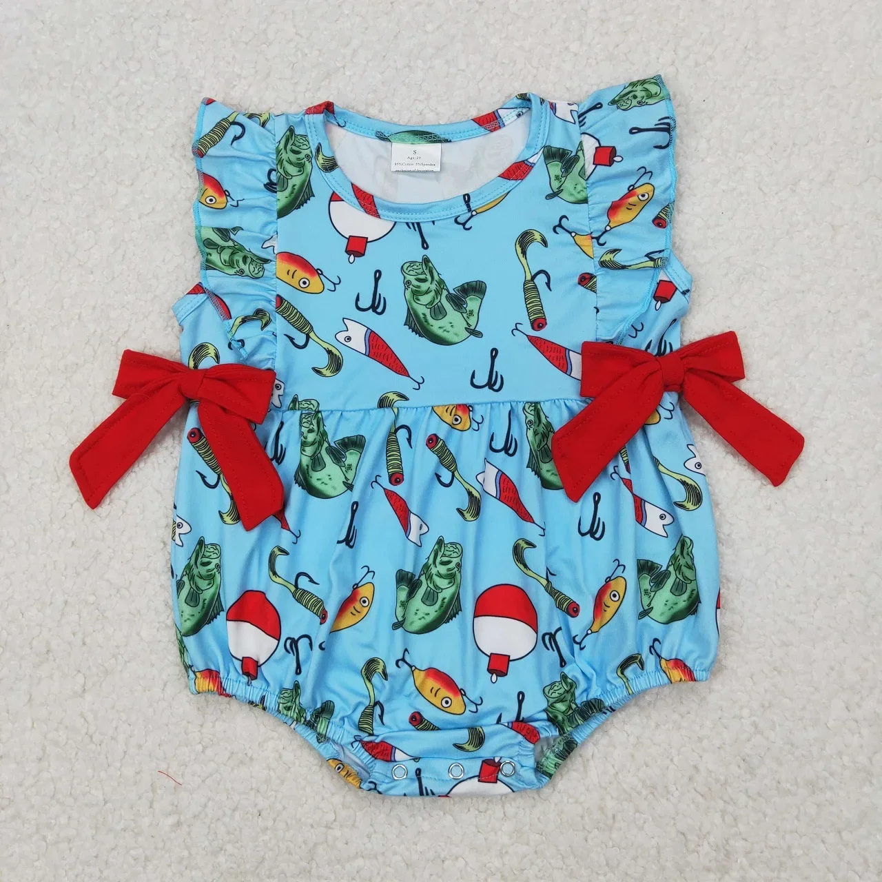 Wholesale Newborn Short Sleeves Bows Fish Bodysuit Baby Girl Blue Clothes Toddler Kids Coverall Infant Children Buttons Romper
Wholesale Newborn Short Sleeves Bows Fish Bodysuit Baby Girl Blue Clothes Toddler Kids Coverall Infant Children Buttons Romper