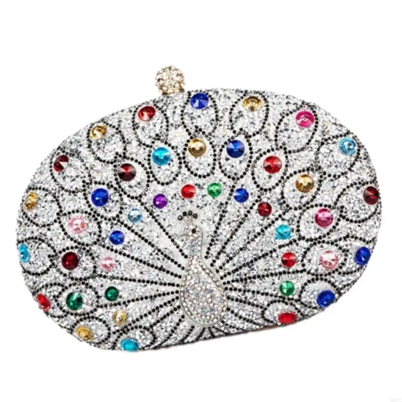 M6CC Luxurious Peacocks Shaped Rhinestones Handbag Evening Purse Shoulder Bag for Parties Proms and Special Occasion
M6CC Luxurious Peacocks Shaped Rhinestones Handbag Evening Purse Shoulder Bag for Parties Proms and Special Occasion