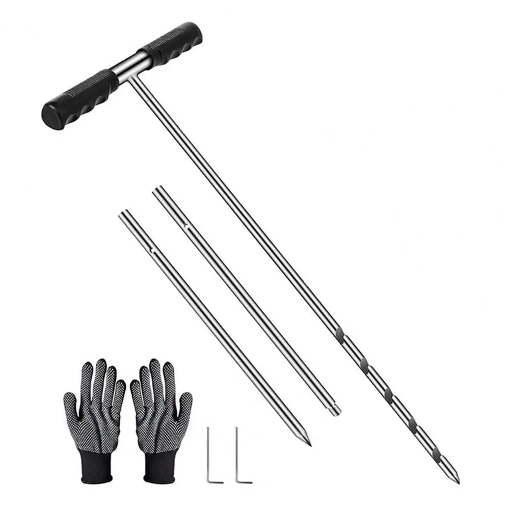 Quick Soil Device Stainless Steel Soil Sample Probe Set for Agriculture Geology Exploration Adjustable for Easy for Lawn
Quick Soil Device Stainless Steel Soil Sample Probe Set for Agriculture Geology Exploration Adjustable for Easy for Lawn