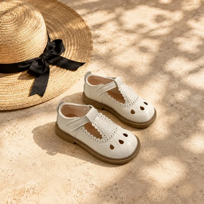 Mumoresip Kids T-Strap Mary Jane Shoes Hollow-out Soft Little Girls Leather Shoes Causal Children's Princess Dress Flat Shoes
Mumoresip Kids T-Strap Mary Jane Shoes Hollow-out Soft Little Girls Leather Shoes Causal Children's Princess Dress Flat Shoes