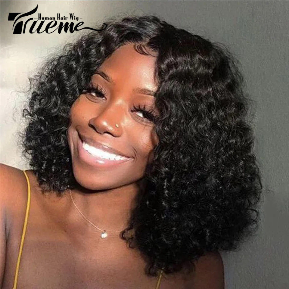Trueme Deep Wave Bob Wig Glueless Lace Front Human Hair Wigs For Women Short Curly Brazilian Transparent Lace Human Hair Wig
Trueme Deep Wave Bob Wig Glueless Lace Front Human Hair Wigs For Women Short Curly Brazilian Transparent Lace Human Hair Wig