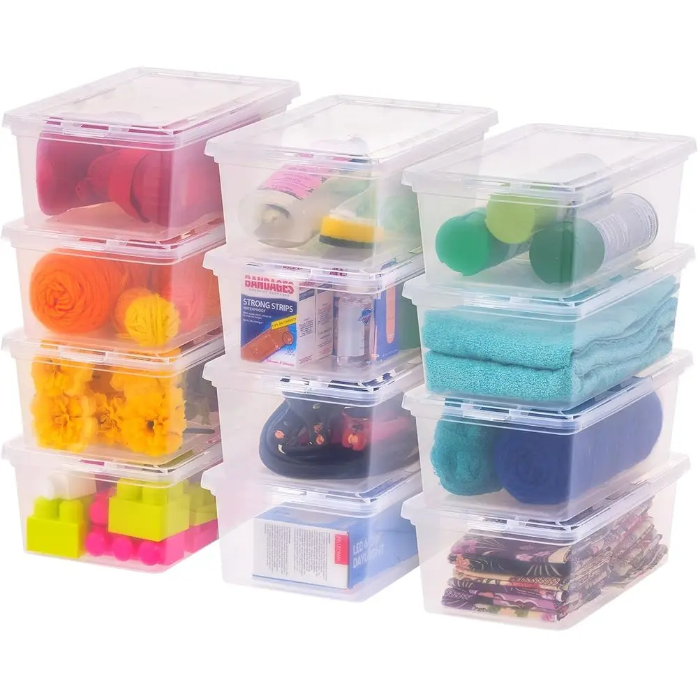 12-Pack Plastic Storage Bins with Lids, 7 Quart Stackable Clear Organizing Containers, Durable BPA-free Boxes for Home, Office,
12-Pack Plastic Storage Bins with Lids, 7 Quart Stackable Clear Organizing Containers, Durable BPA-free Boxes for Home, Office,