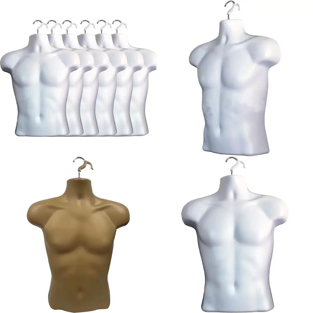 Stackable Hollow Back Male Mannequin for T-Shirt Display, Countertop Use, and Craft Projects with Hanging Hooks
Stackable Hollow Back Male Mannequin for T-Shirt Display, Countertop Use, and Craft Projects with Hanging Hooks