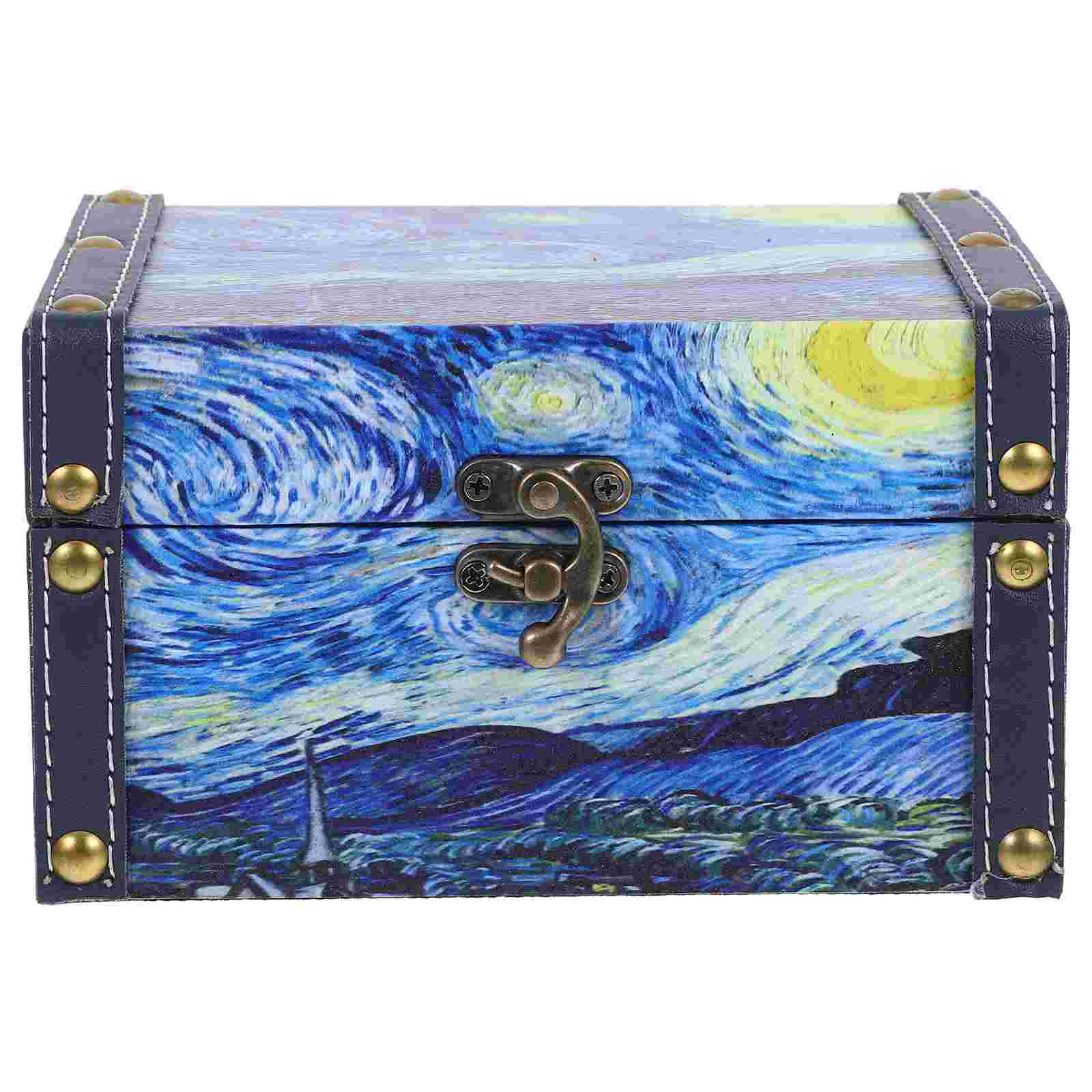 Oil Painting Storage Box Wood Jewelry Boxes Wooden Display Gifts Pirate Vintage Container Decorative for Women
Oil Painting Storage Box Wood Jewelry Boxes Wooden Display Gifts Pirate Vintage Container Decorative for Women